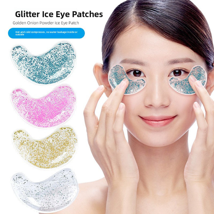 Parches de Gel Refrescantes para Ojos con Glitter — Antiojeras