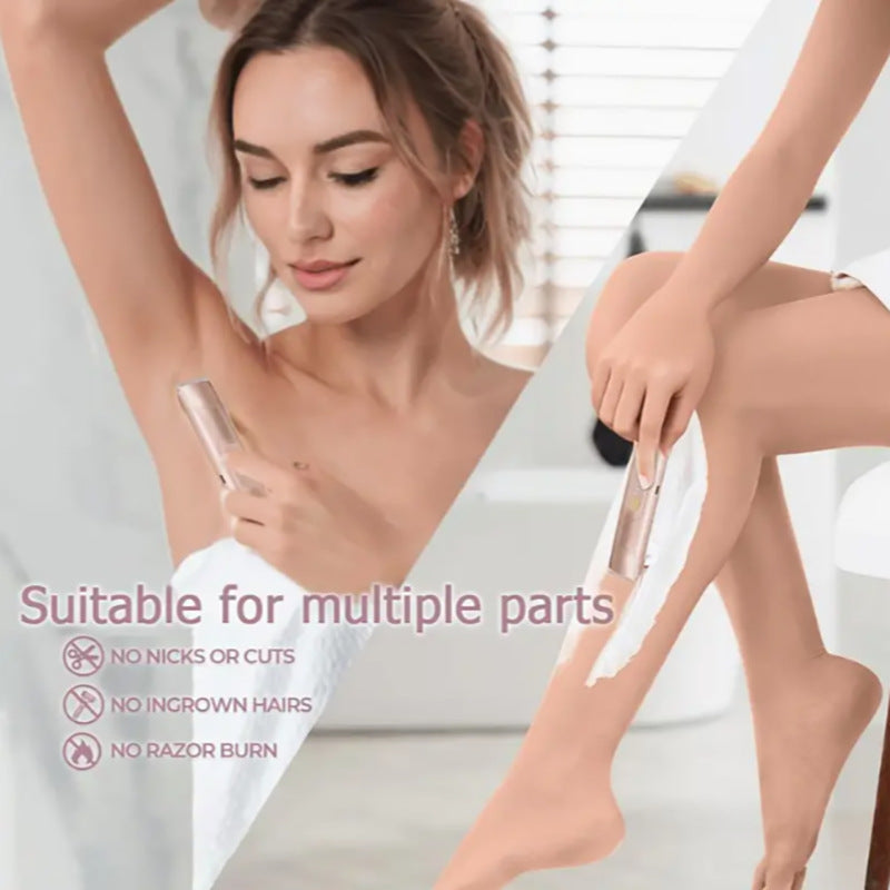 Afeitadora Corporal Eléctrica de Doble Cabezal para Mujer