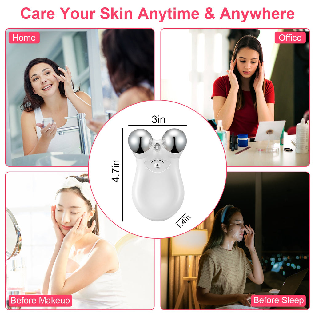 5-in-1 Microcurrent Face & Neck Massager | Deskorama