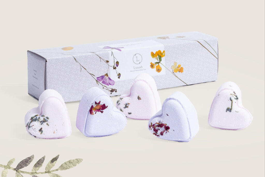 Set de Regalo Bombas de Baño de Lavanda — 5 Artesanales