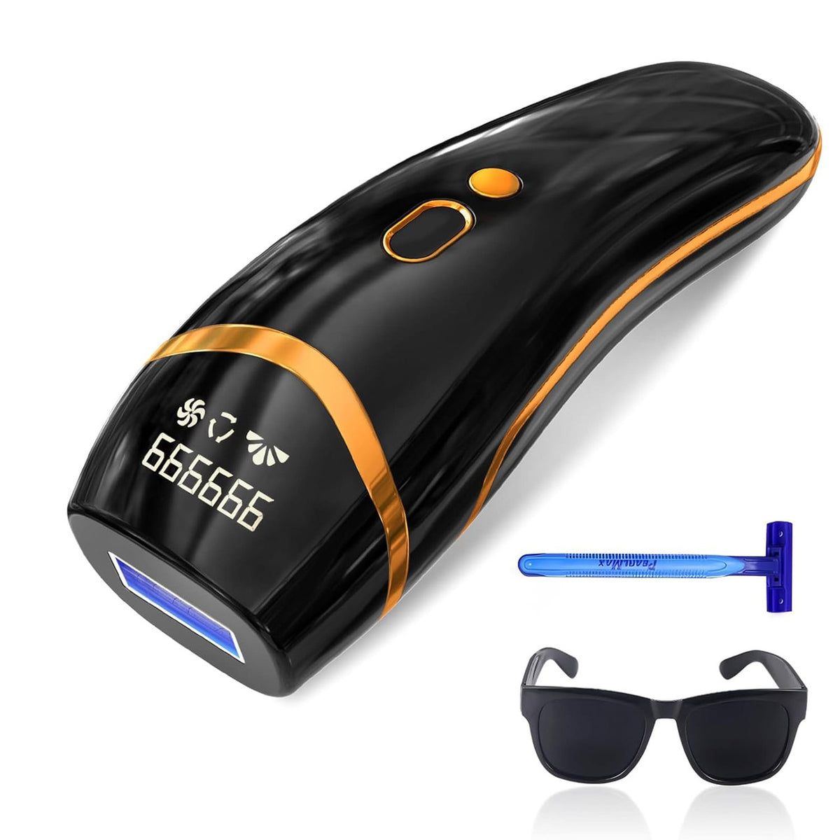 Laser Hair Removal, IPL Hair Removal Permanent for Women and Men, Hair Removal Device 999999 Flashe-0