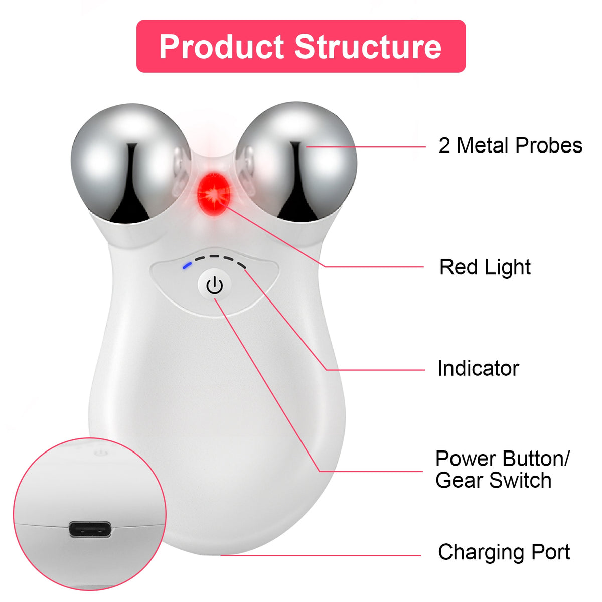 5-in-1 Microcurrent Face & Neck Massager