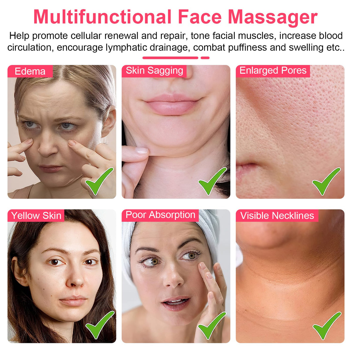 5-in-1 Microcurrent Face & Neck Massager