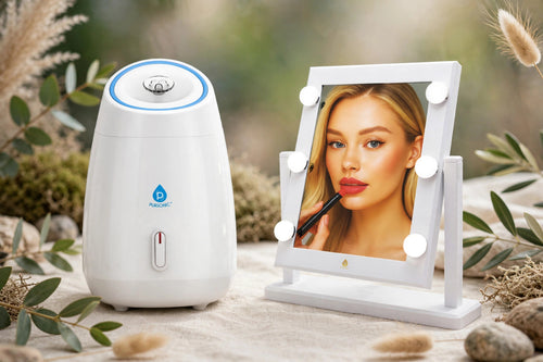 14in LED Vanity Mirror + Facial Steamer — Duo